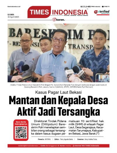 Edisi Kamis, 10 April 2025: E-Koran, Bacaan Positif Masyarakat 5.0