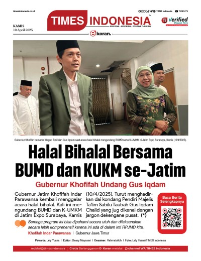 Edisi Kamis, 10 April 2025: E-Koran, Bacaan Positif Masyarakat 5.0
