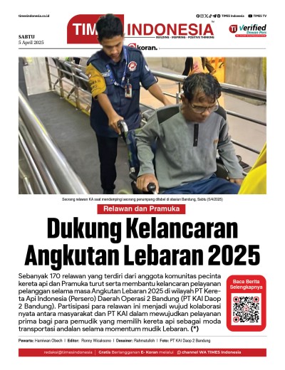 Edisi Sabtu, 5 april 2025: E-Koran, Bacaan Positif Masyarakat 5.0