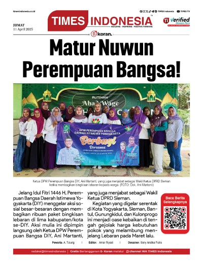 Edisi Jumat, 11 April 2025: E-Koran, Bacaan Positif Masyarakat 5.0