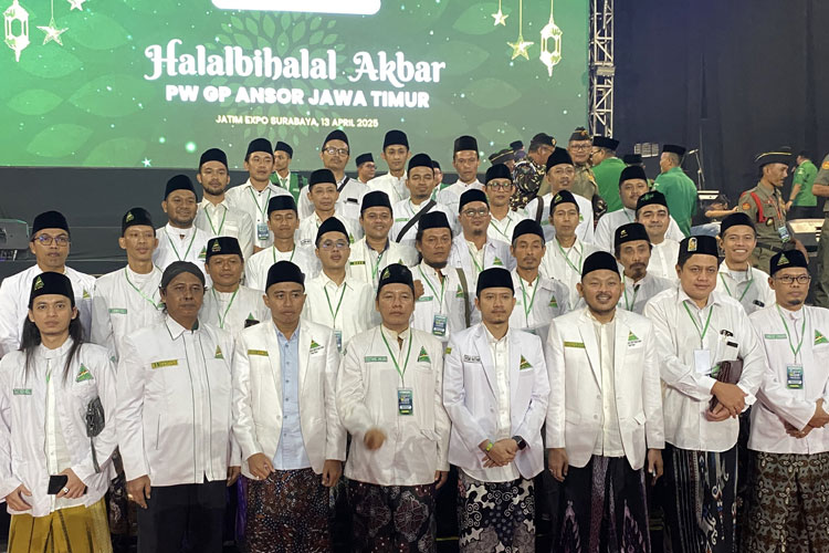 Pengurus PW Rijalul Ansor Jatim usai acara pengukuhan di Surabaya, Jatim (Foto: Istimewa)
