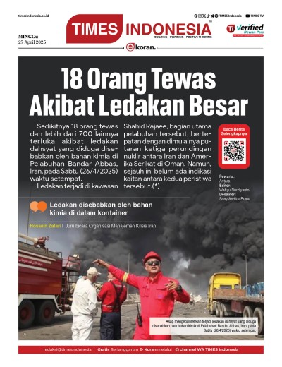 Edisi Minggu, 27 April 2025: E-Koran, Bacaan Positif Masyarakat 5.0