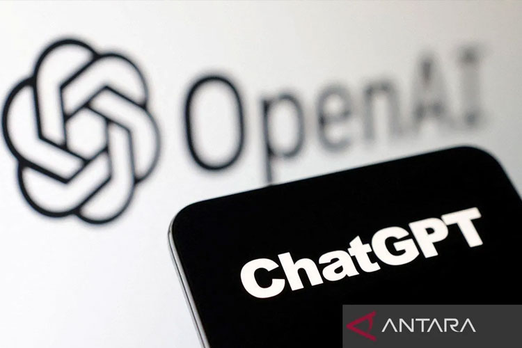 Ilustrasi - Logo ChatGPT dengan latar logo OpenAI. (Foto: ANTARA/REUTERS/Dado Ruvic/Illustration/aa)