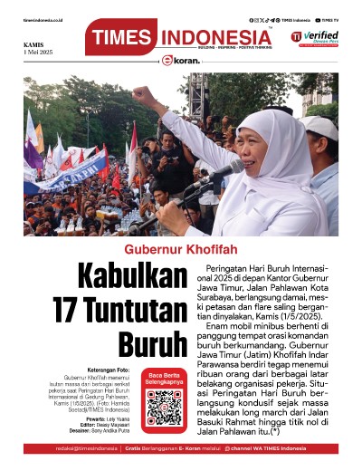 Edisi Kamis,1 Mei 2025: E-Koran, Bacaan Positif Masyarakat 5.0