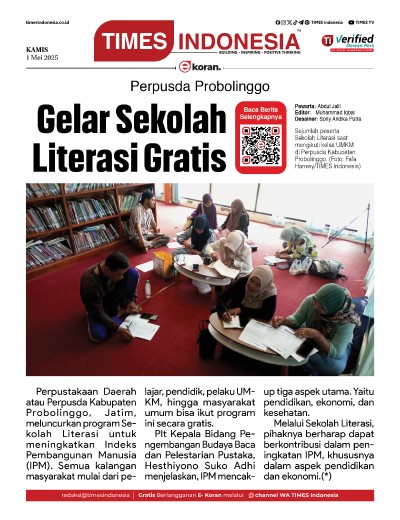 Edisi Kamis,1 Mei 2025: E-Koran, Bacaan Positif Masyarakat 5.0