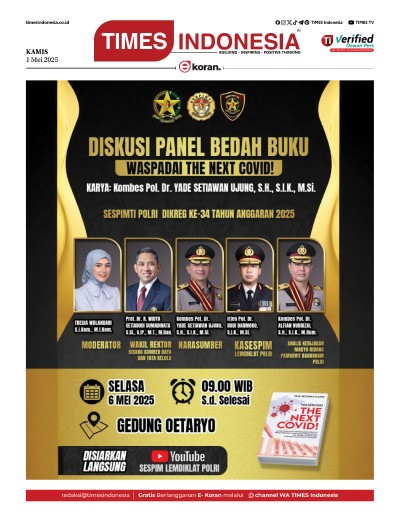 Edisi Kamis, 1 Mei 2025: E-Koran, Bacaan Positif Masyarakat 5.0