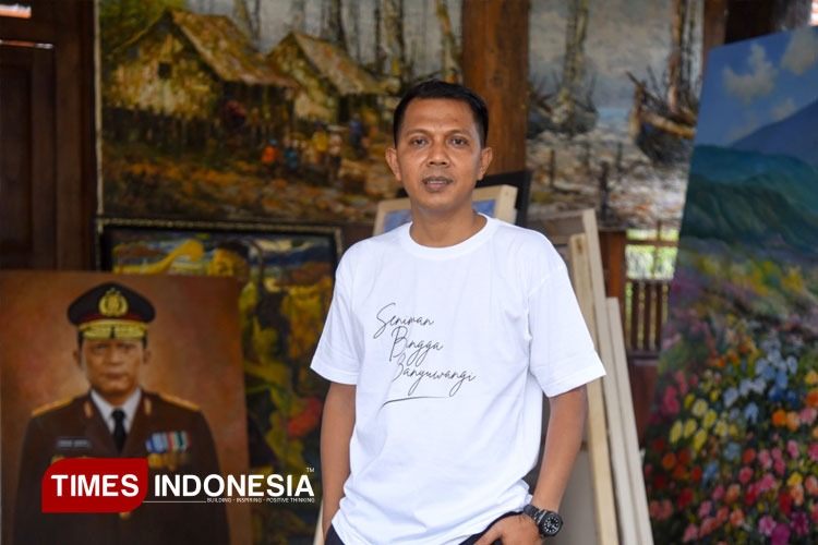 Seniman 'Langgar Art' Surati Bupati Banyuwangi, Pertanyakan Penutupan Minimarket Pengusaha Lokal