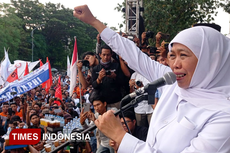 May Day, Gubernur Khofifah Kabulkan 17 Tuntutan Buruh