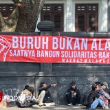 Demo May Day Kota Malang, Suarakan Cabut UU Ciptaker dan TNI: Kembalikan Hak Kami
