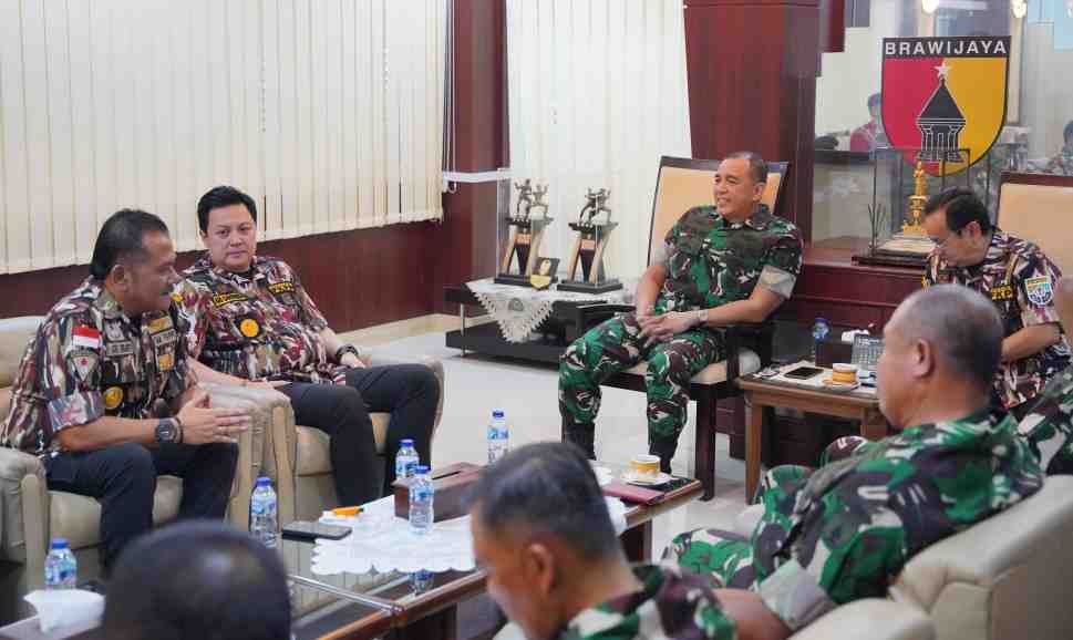 Audiensi GM FKPPI dengan Pangdam V/Brawijaya Mayjen Rudy Saladin. (Foto: GM FKPPI)