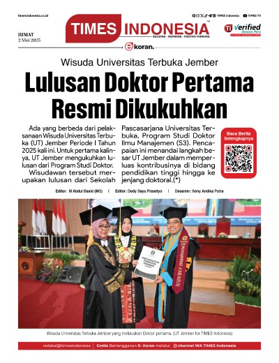Edisi Jumat, 2 Mei 2025: E-Koran, Bacaan Positif Masyarakat 5.0