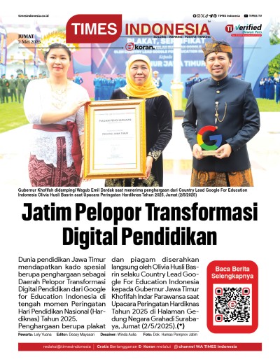 Edisi Jumat,2 Mei 2025: E-Koran, Bacaan Positif Masyarakat 5.0