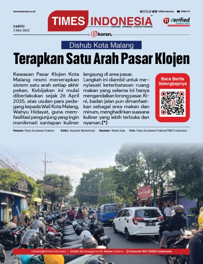 Edisi Sabtu, 3 Mei 2025: E-Koran, Bacaan Positif Masyarakat 5.0