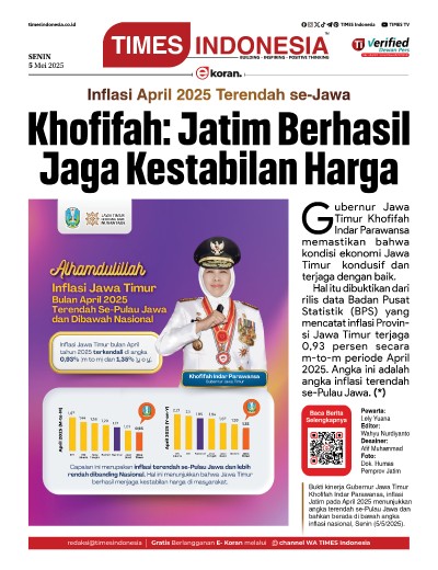 Edisi Senin, 5 Mei 2025: E-Koran, Bacaan Positif Masyarakat 5.0