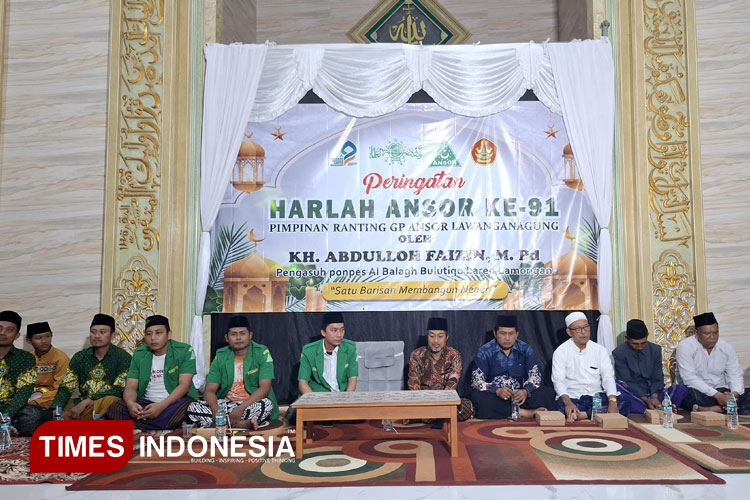 Warga Lawanganagung Tumpah Ruah, Harlah GP Ansor ke-91 Disambut Pengajian Meriah