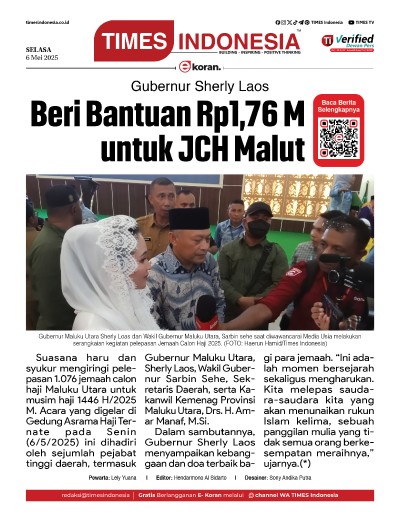 Edisi Selasa,6 Mei 2025: E-Koran, Bacaan Positif Masyarakat 5.0