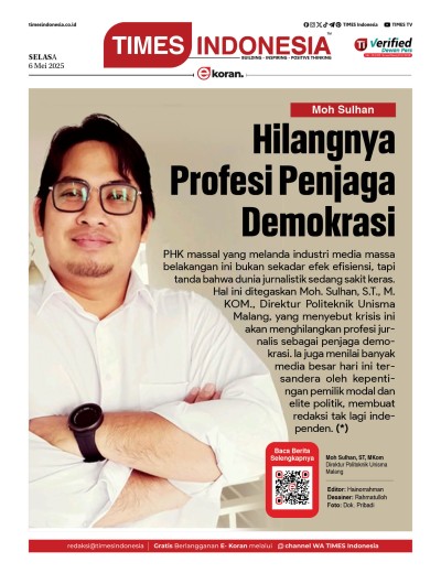 Edisi Selasa,6 Mei 2025: E-Koran, Bacaan Positif Masyarakat 5.0