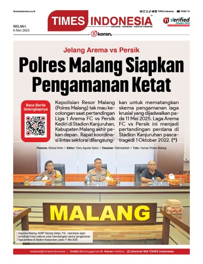 Edisi Selasa,6 Mei 2025: E-Koran, Bacaan Positif Masyarakat 5.0