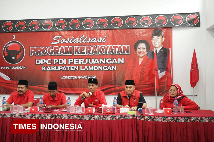 Tiga Pilar Solid, PDI Perjuangan Lamongan Kompak Dorong Akselerasi Program Kerakyatan