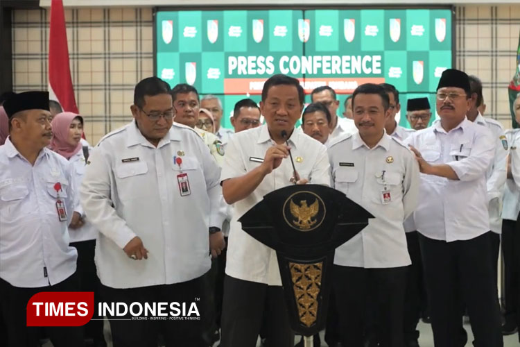 32 OPD Lingkup Pemkab Jombang Gelar Konferensi Pers