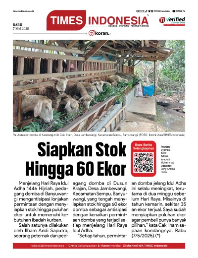 	Edisi Rabu, 7 Mei 2025: E-Koran, Bacaan Positif Masyarakat 5.0