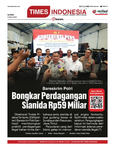Edisi Kamis,8 Mei 2025: E-Koran, Bacaan Positif Masyarakat 5.0