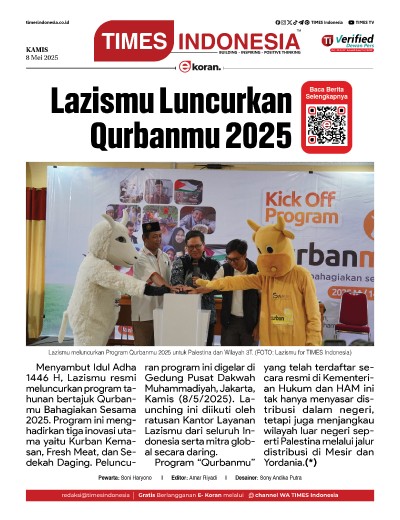 Edisi Kamis,8 Mei 2025: E-Koran, Bacaan Positif Masyarakat 5.0