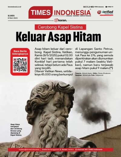 Edisi Kamis, 8 Mei  2025: E-Koran, Bacaan Positif Masyarakat 5.0