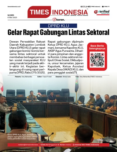 Edisi Kamis, 8 Mei  2025: E-Koran, Bacaan Positif Masyarakat 5.0