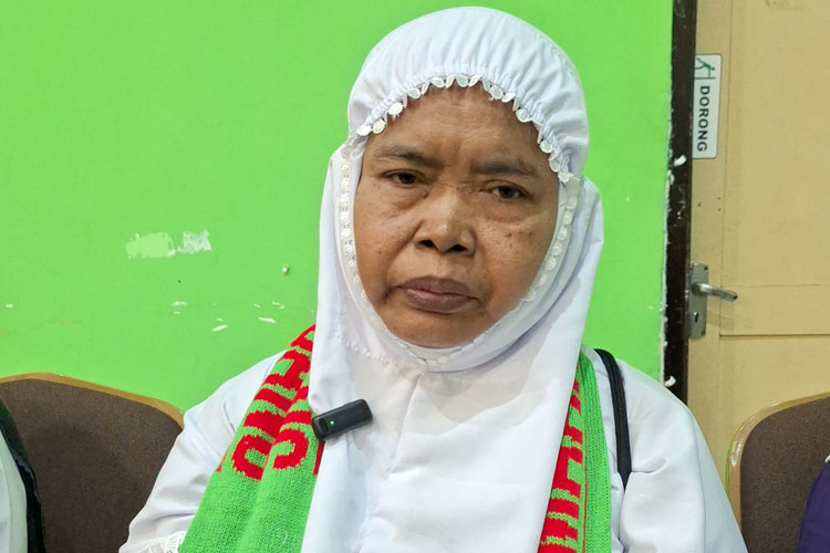 Nanik Hariyati, jemaah haji kloter 19 asal Desa Trawasan, Kecamatan Sumobito, Kabupaten Jombang.(Dok.MCH)