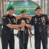 Sertijab Kodim 0617/Majalengka, Letkol Dudy Serahkan Tongkat Komando ke Letkol Fahmi
