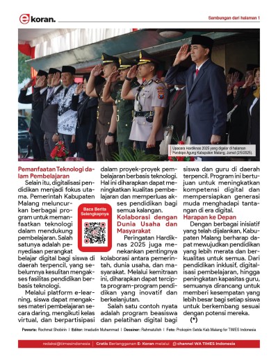 Edisi Jumat, 2 Mei 2025: E-Koran, Bacaan Positif Masyarakat 5.0