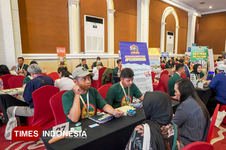 Tampak Berhasil Menarik berkat Table Top Pacitan Tourism 2025 di Yogyakarta (FOTO: Rojihan/TIMES Indonesia)