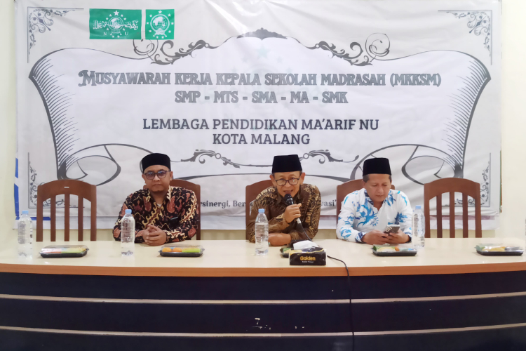 Musyawarah pertama MKKSM di MA Al Hayatul Islamiyah Kedungkandang, Kota Malang, Sabtu (10/5/2025). (Foto: LP Maarif Kota Malang)