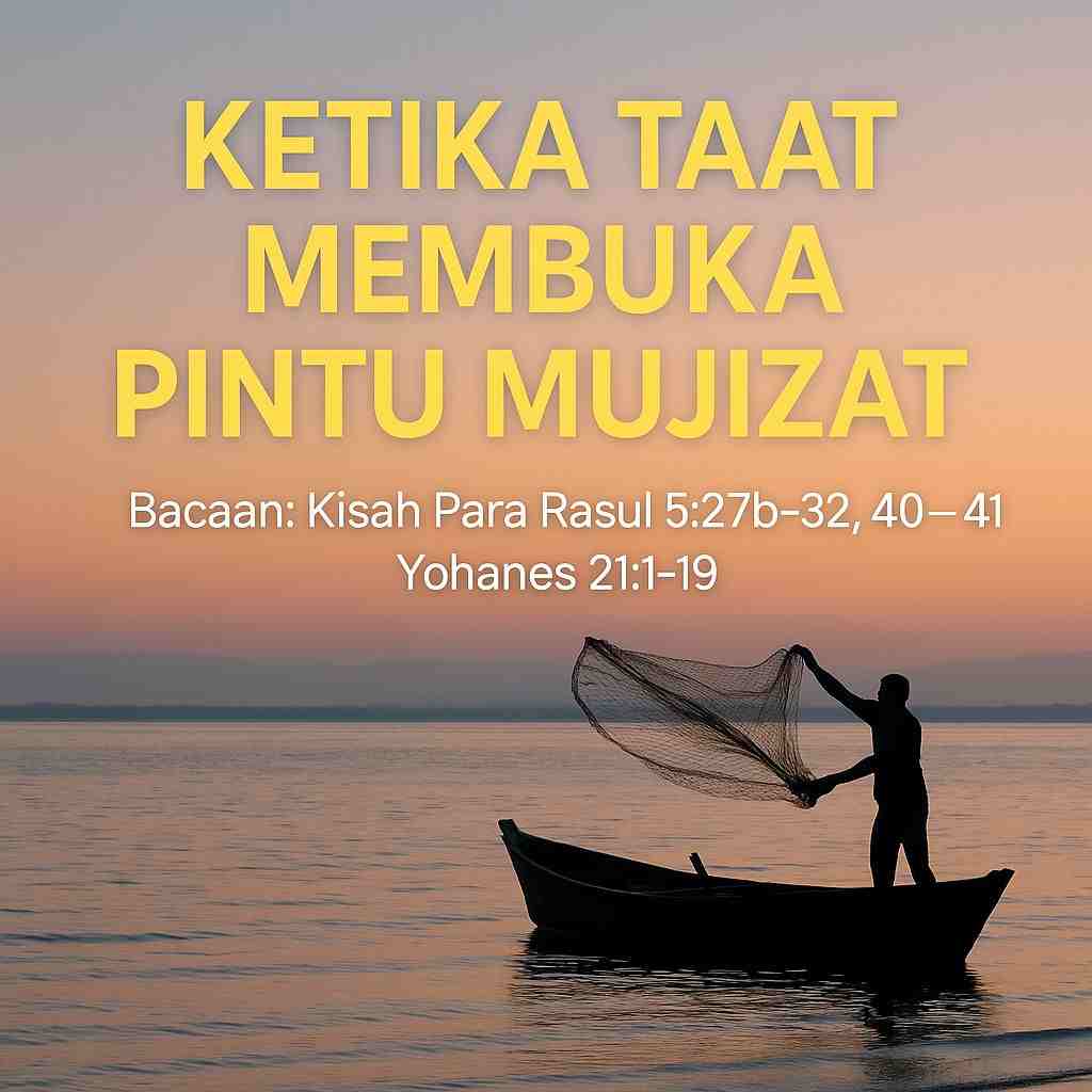 Renungan Minggu: Kala Taat Menjadi Titik Balik