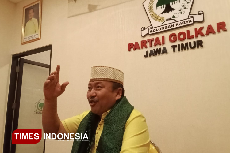 li Mufthi, Ketua Golkar Jatim 2025-2030.(Foto: Lely Yuana/TIMES Indonesia)