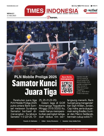 	Edisi Minggu,11 Mei 2025: E-Koran, Bacaan Positif Masyarakat 5.0