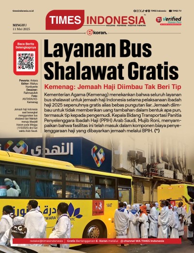 	Edisi Minggu,11 Mei 2025: E-Koran, Bacaan Positif Masyarakat 5.0