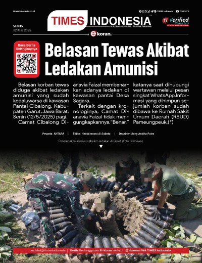 	Edisi Senin, 12 Mei 2025: E-Koran, Bacaan Positif Masyarakat 5.0