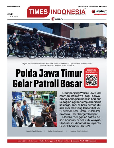 	Edisi Senin, 12 Mei 2025: E-Koran, Bacaan Positif Masyarakat 5.0