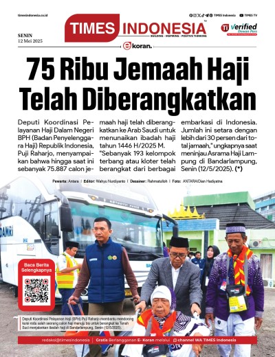 Edisi Senin, 12 Mei 2025: E-Koran, Bacaan Positif Masyarakat 5.0