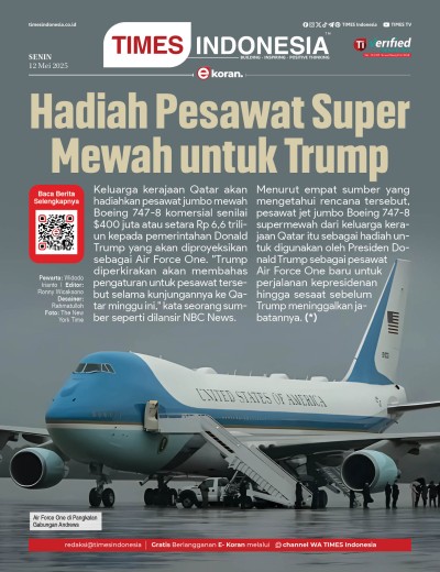Edisi Senin, 12 Mei 2025: E-Koran, Bacaan Positif Masyarakat 5.0