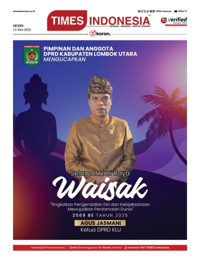 	Edisi Senin, 12 Mei 2025: E-Koran, Bacaan Positif Masyarakat 5.0