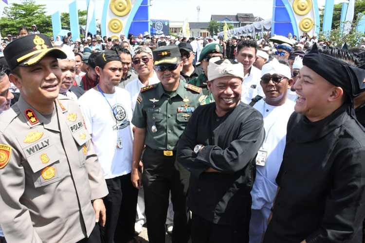 Bupati Majalengka, H Eman Suherman bersama unsur Forkompinda menghadiri kegiatan Danghyang Rundayan. (FOTO: Kodim 0617/Majalengka for TIMES Indonesia)