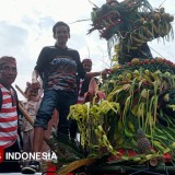 Warga Desa Lampeji Membludak Saksikan Parade Hasil Bumi