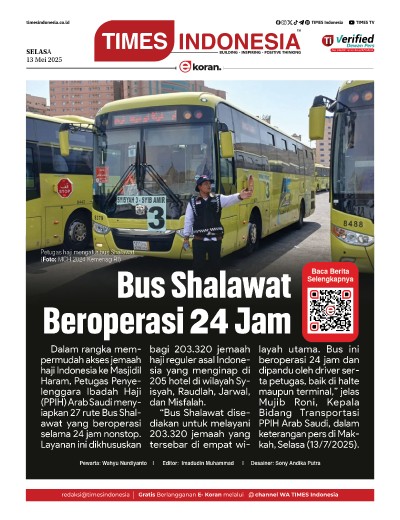 Edisi Selasa,13 Mei 2025: E-Koran, Bacaan Positif Masyarakat 5.0