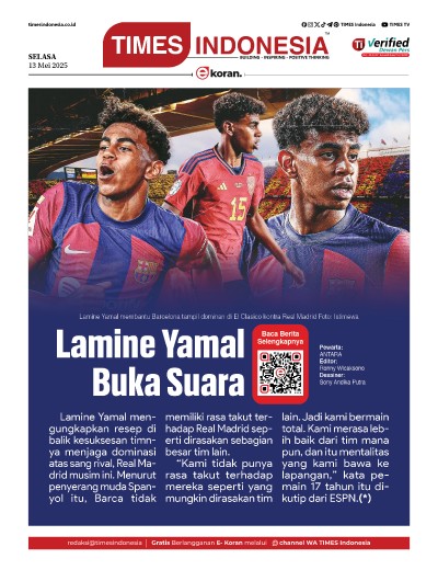 Edisi Selasa,13 Mei 2025: E-Koran, Bacaan Positif Masyarakat 5.0