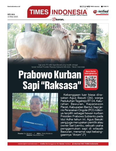 Edisi Selasa,13 Mei 2025: E-Koran, Bacaan Positif Masyarakat 5.0