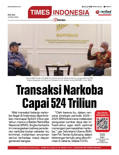 Edisi Selasa,13 Mei 2025: E-Koran, Bacaan Positif Masyarakat 5.0