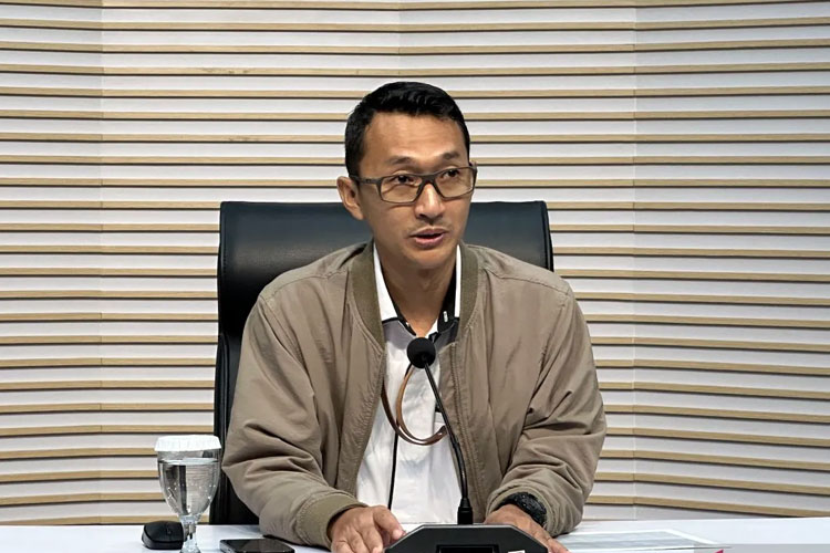 Juru Bicara Komisi Pemberantasan Korupsi Budi Prasetyo saat memberikan keterangan di Gedung Merah Putih KPK, Jakarta, Rabu (7/5/2025). ANTARA